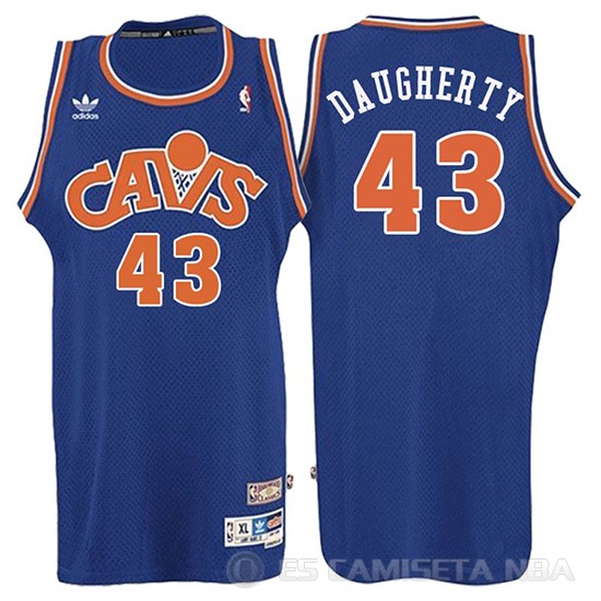 Camiseta Daugherty #43 Cleveland Cavaliers Retro 2008 Azul - Haga un click en la imagen para cerrar